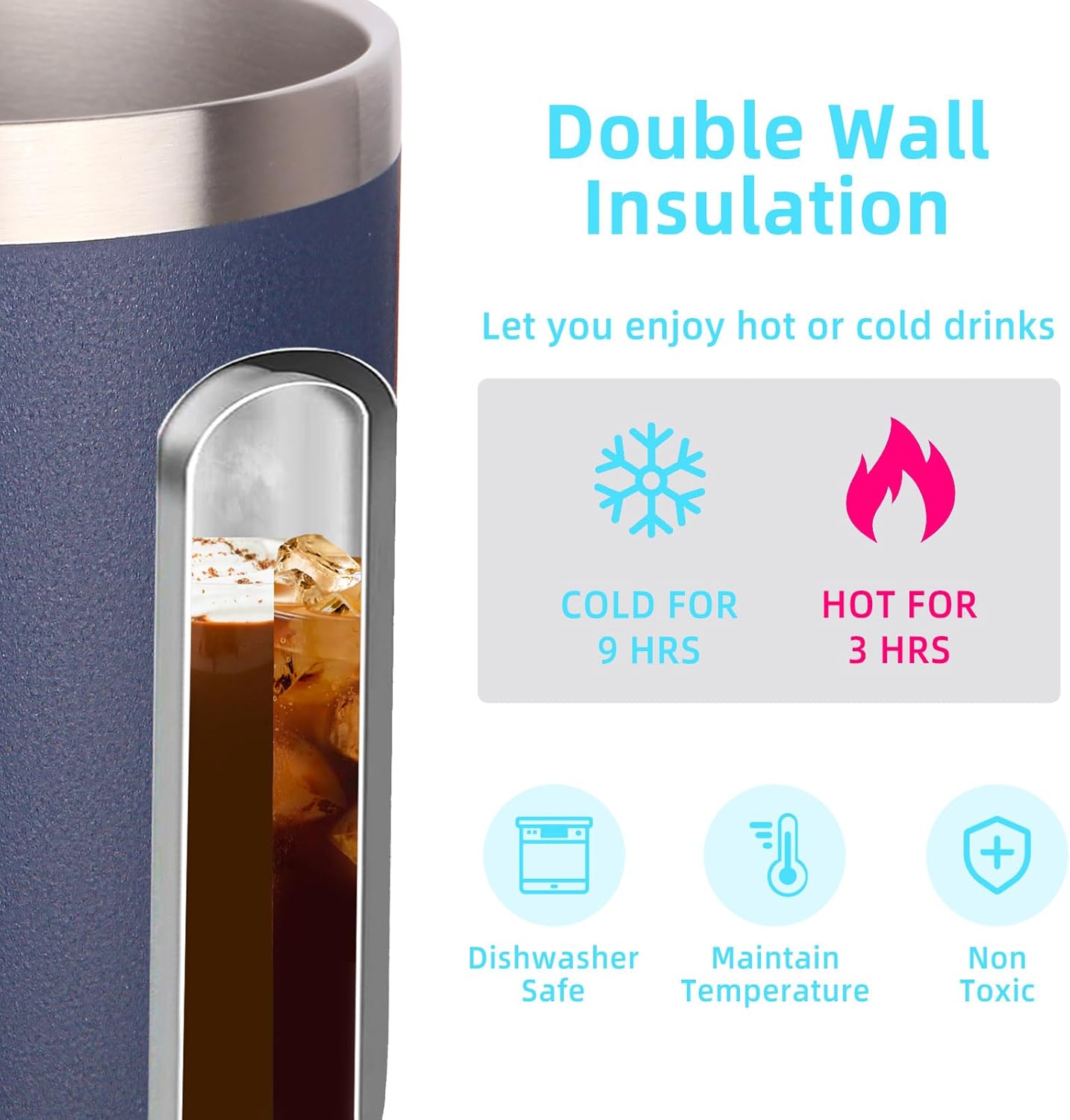 Custom Engraved Travel Mug w/ Handle